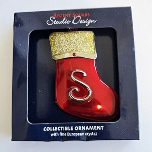 Regent Square Studio Design Collectible  Ornament Letter 'S'